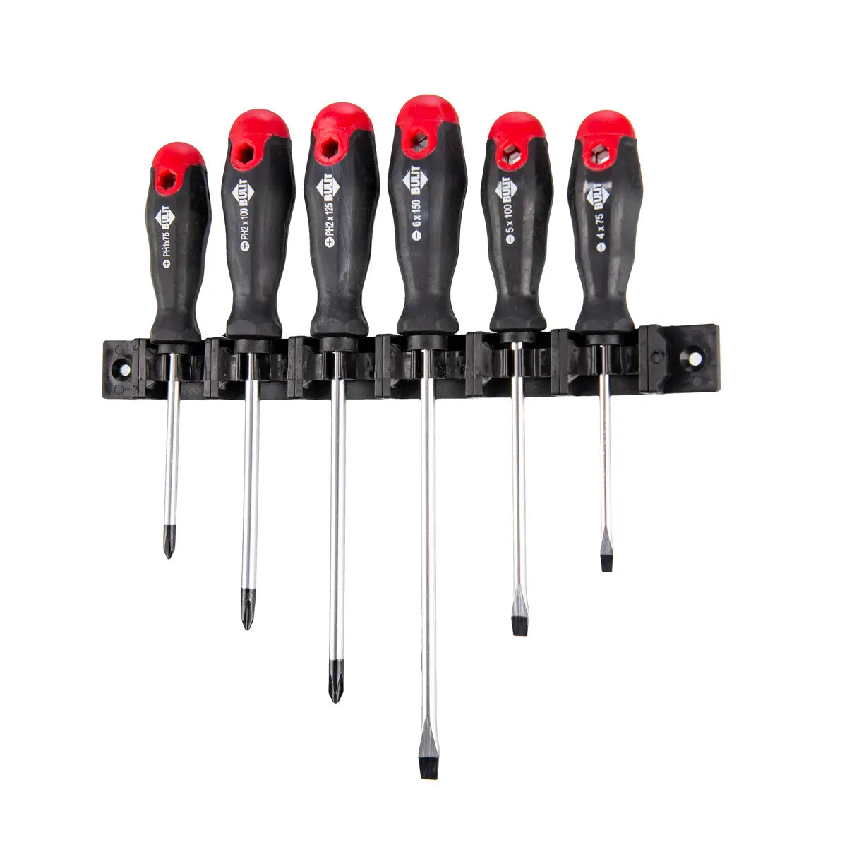 Set de 6 destornilladores BULIT - cromo vanadio - serie 800 Bulit