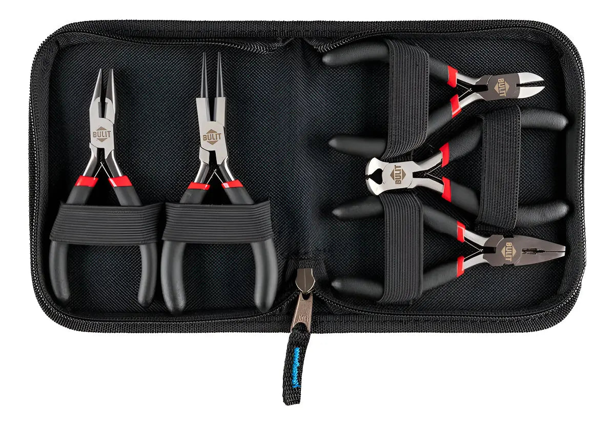 Set Pinzas Precisión BULIT Serie 600 5 Unidades 4 1/2 Pulgadas Bulit