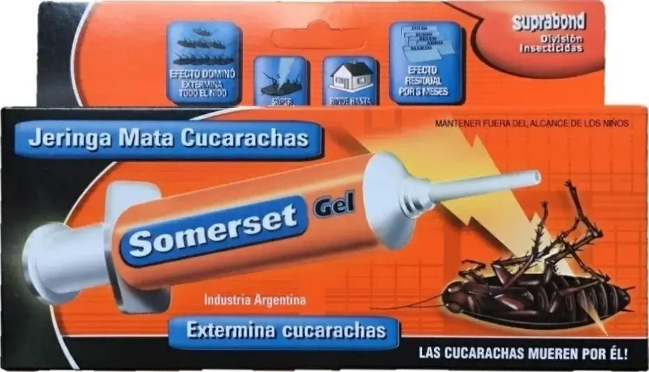 Jeringa Somerset Gel Mata Cucarachas Suprabond 6gr Somerset