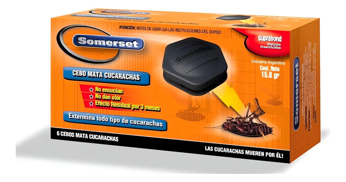 Cebo Somerset Mata Cucarachas - 6 Cebos Somerset
