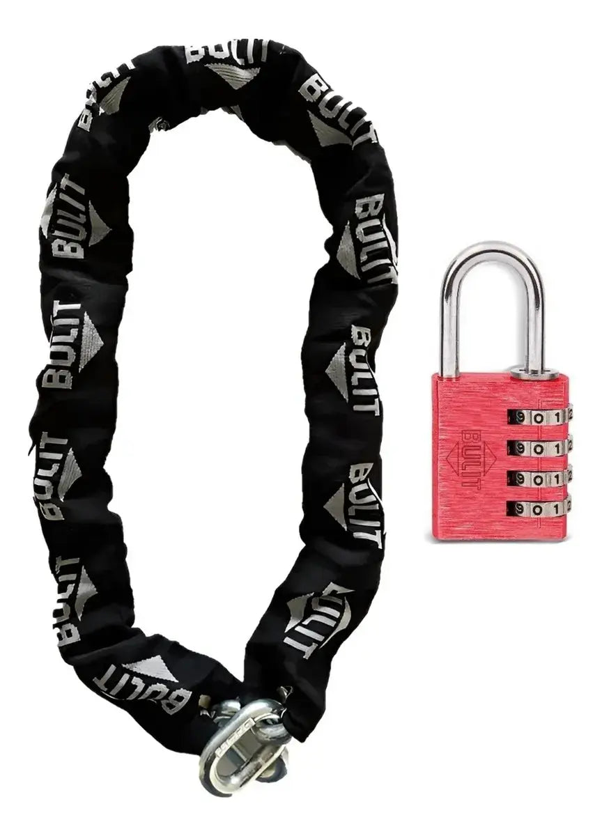 Cadena de Acero Cementado 3/8 x 1 M + Candado N. 40 Combinación Bulit