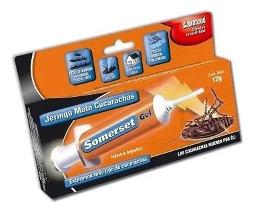 Jeringa Somerset Mata Cucarachas 12g Gel Somerset