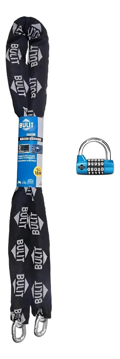 Cadena BULIT Máxima Seguridad 150cm + Candado Combinación Bulit