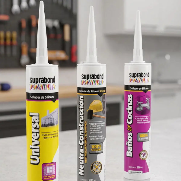 Kit Sellado Total Suprabond 280 ml – Construcción + Baños y Cocinas + Universal Suprabond