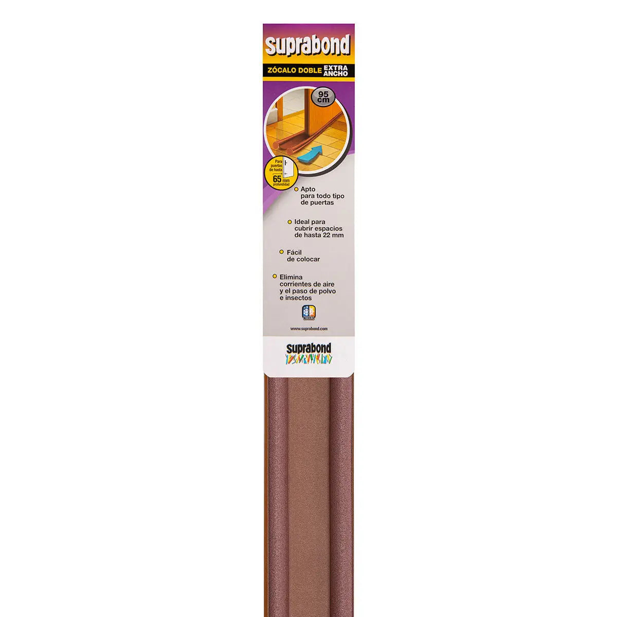 Zócalo Burlete Suprabond Doble Extra Ancho 95cm - Marrón Suprabond