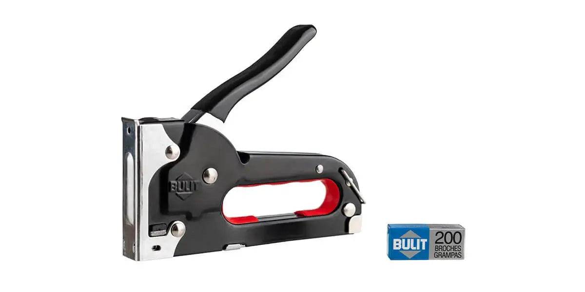 Engrampadora Bulit Reforzada Uso Intensivo + 200 Grampas Bulit