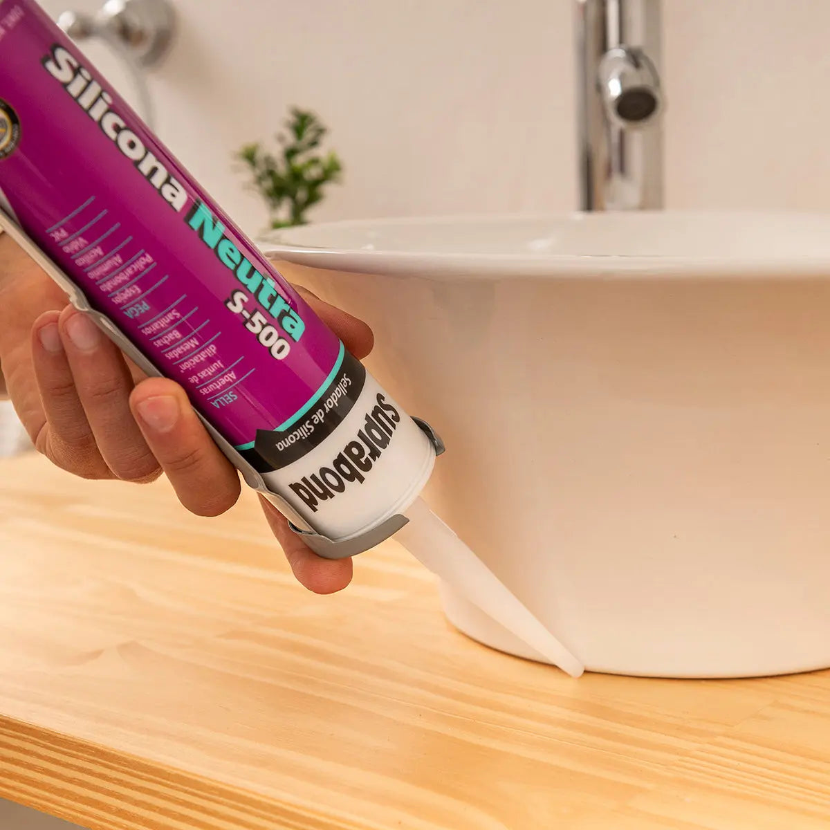 Sellador de Silicona Suprabond Neutra S - 500 - Transparente 280ml Suprabond