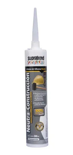 Sellador de Silicona Suprabond Construcción Neutra - Transparente 280ml
