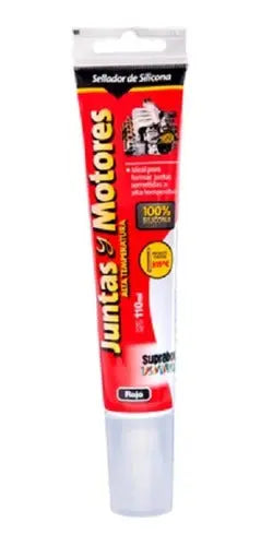 Sellador de Silicona Suprabond para Juntas y Motores - Rojo 110ml Pomo