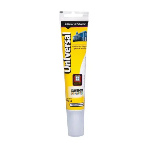 Sellador de Silicona Suprabond Universal - Transparente 110ml Pomo Suprabond