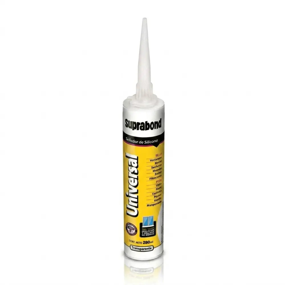 Sellador de Silicona Suprabond Universal - Transparente 280ml Suprabond