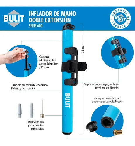 Inflador BULIT Telescópico serie 600