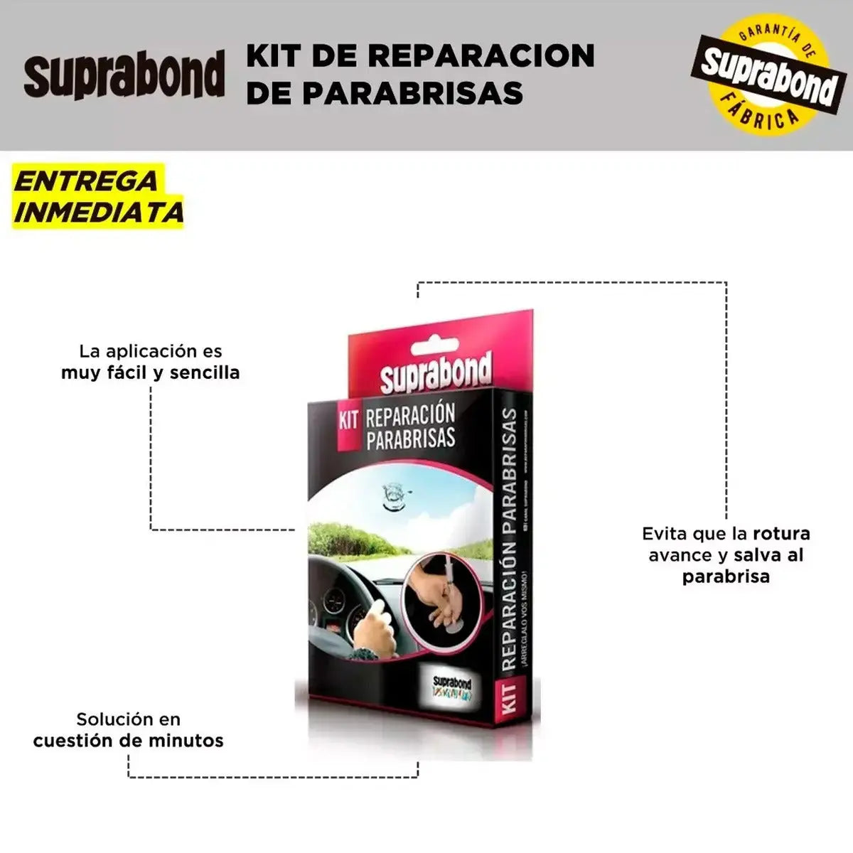 Kit Reparación de Parabrisas Suprabond Suprabond