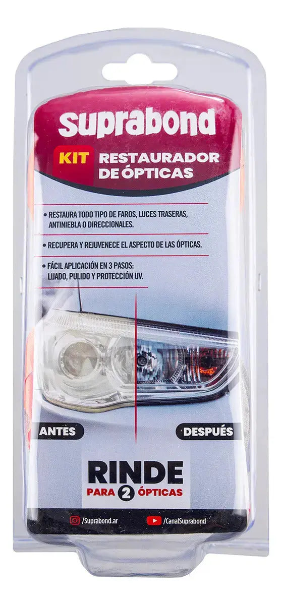 Kit Restaurador de Ópticas Suprabond - Pulido de Faros Suprabond