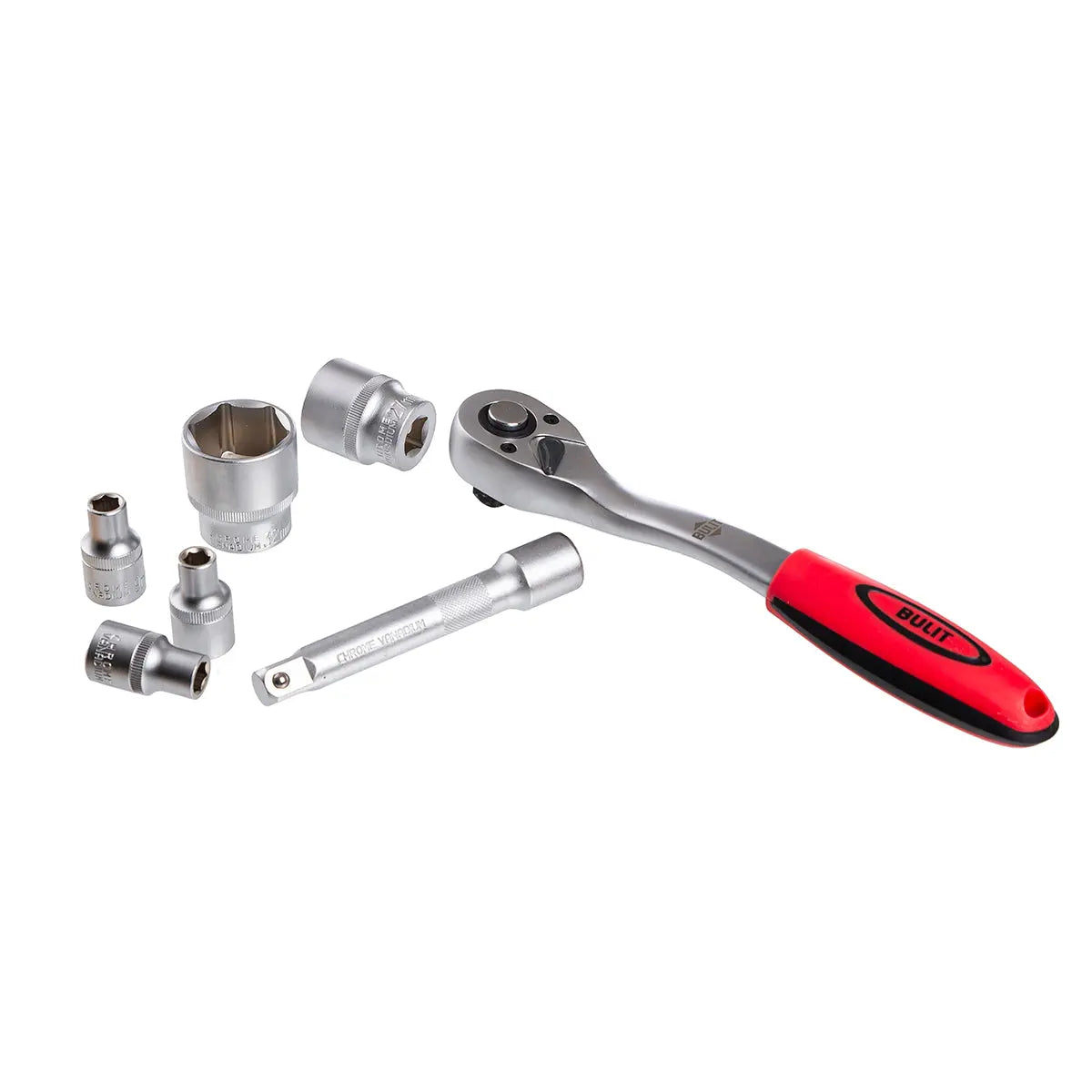 Kit llave criquet BULIT con tubos serie 800 1/2" 20 piezas Bulit