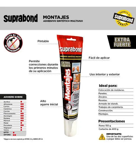 Adhesivo para Montajes Suprabond - Pomo 150gr