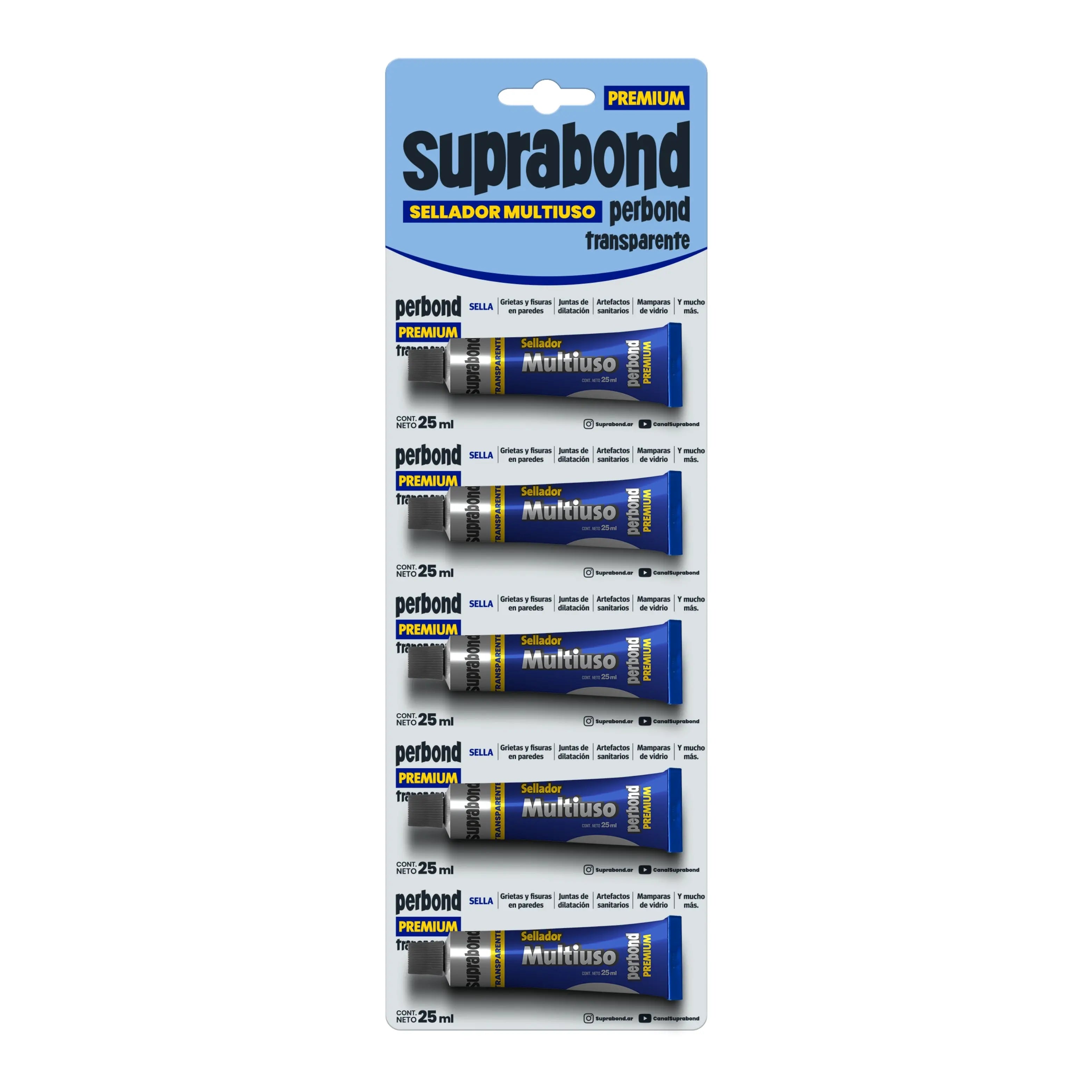 Sellador Suprabond Perbond Premium Transparente - Tira 25ml Suprabond