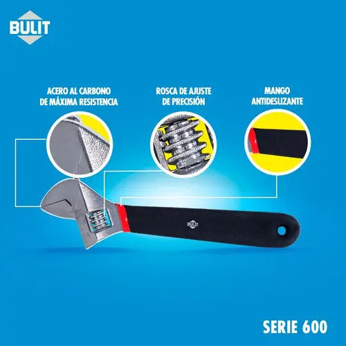 Llave BULIT ajustable serie 600 - 8"