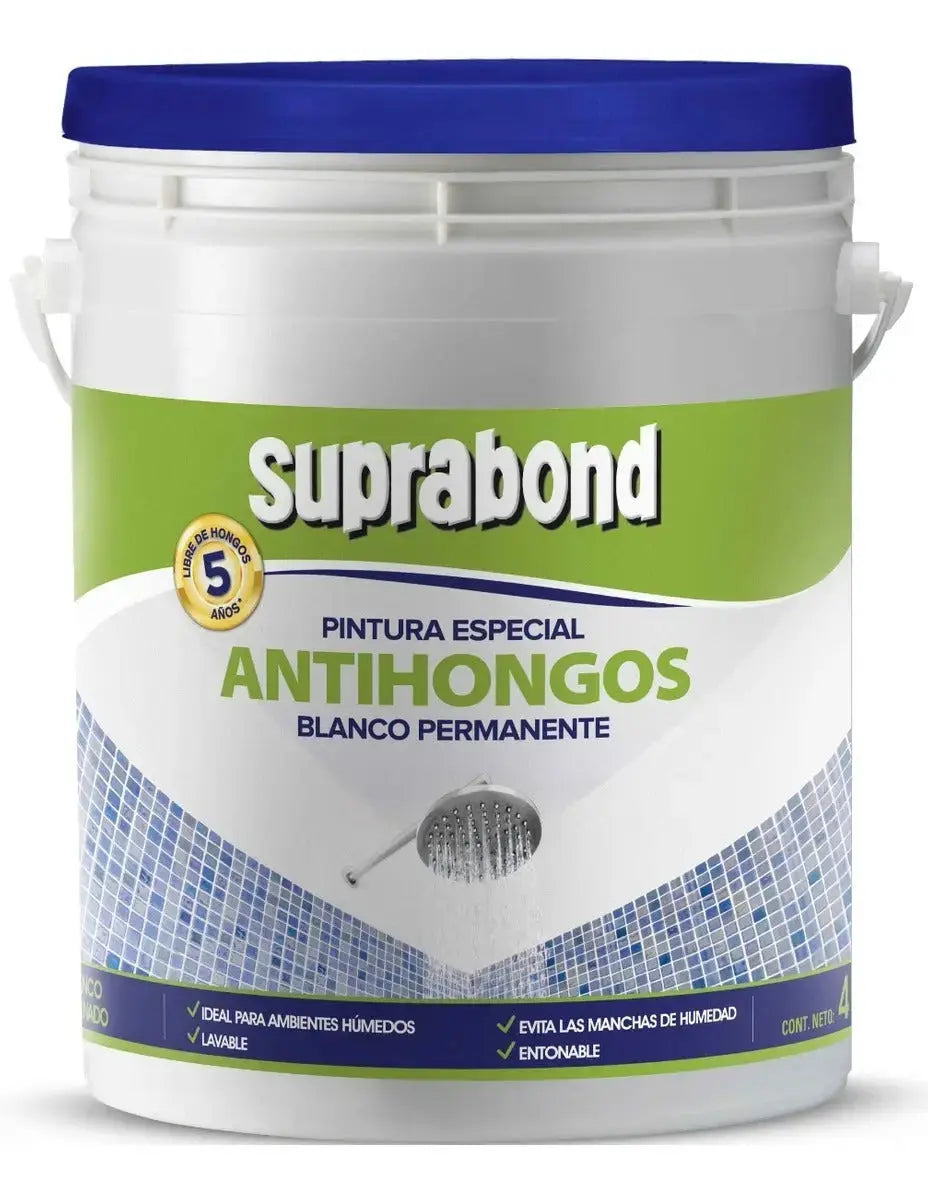 Pintura Especial Antihongo Suprabond por 4 Litros Suprabond