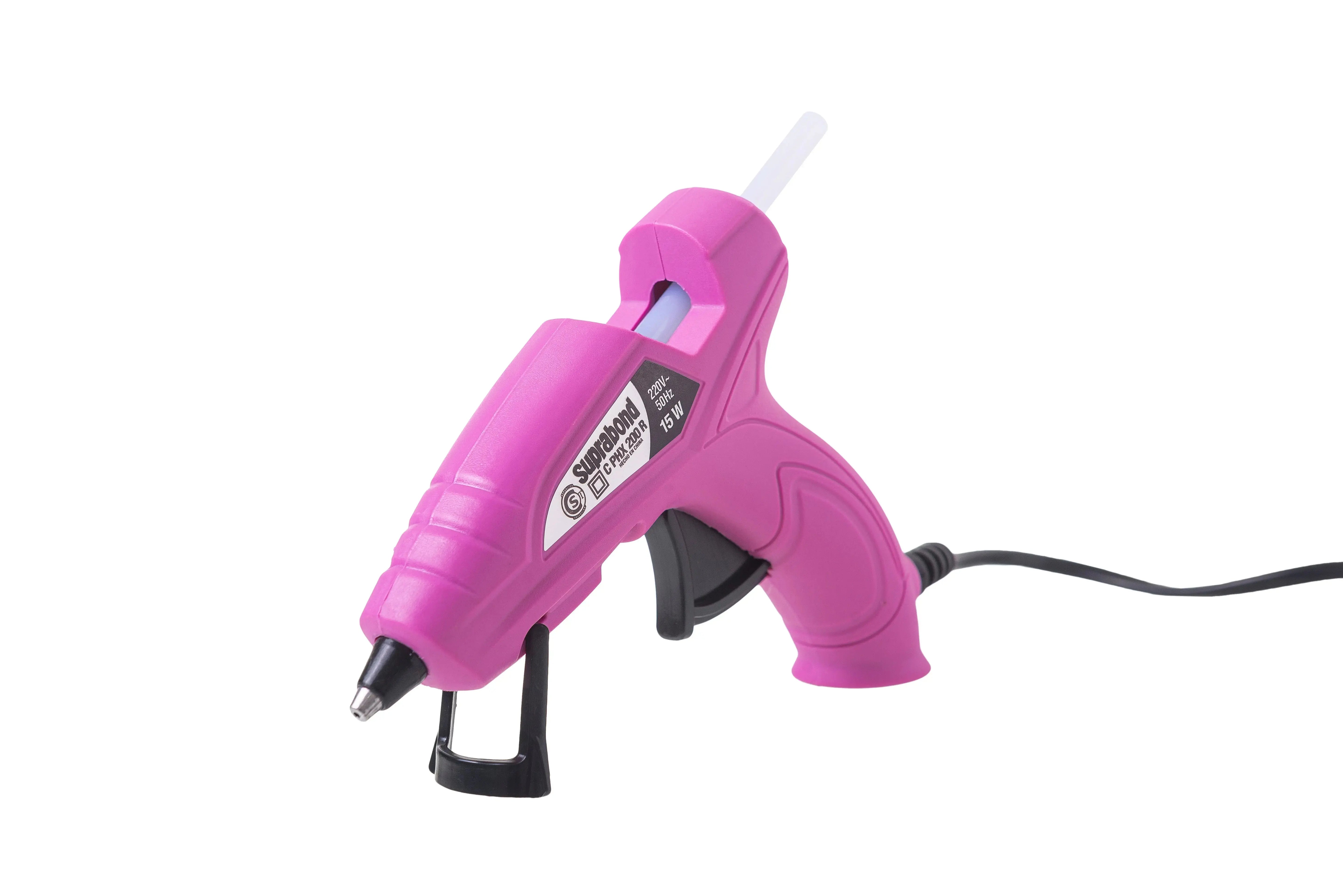 Pistola Encoladora Suprabond Hot Melt Modelo Hx 200 Rosa Suprabond