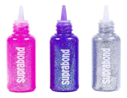 Adhesivo Suprabond Glitter - 3 Unidades de 20gr