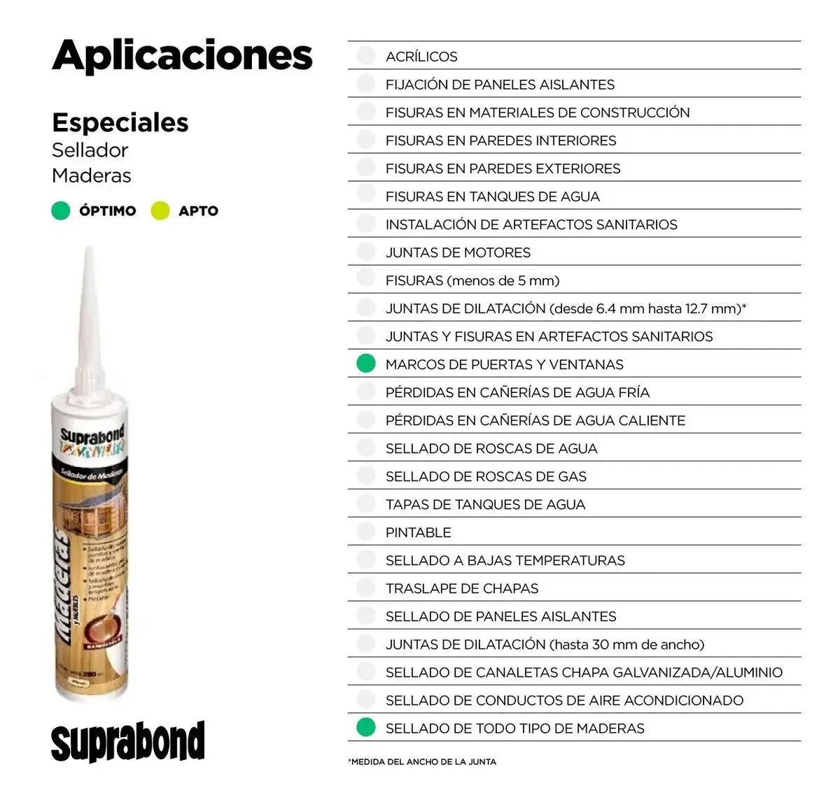 Sellador Acrílico Suprabond Maderas - Nogal Suprabond