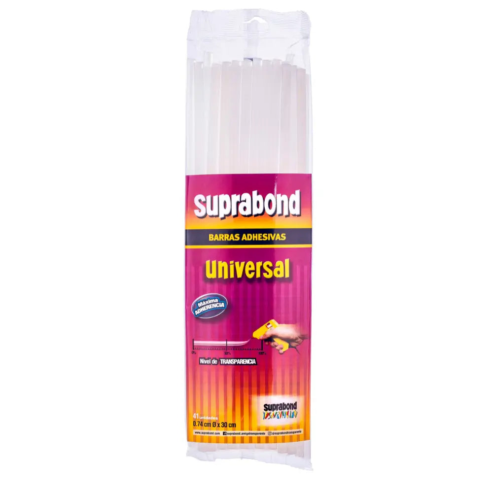 Barras Adhesivas Suprabond Hot Melt - Universal 0,74 X 30cm - 41 Unidades Suprabond