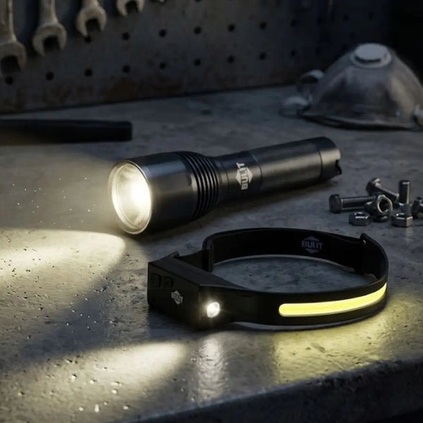 Kit Iluminación Explorer BULIT – Vincha Recargable + Outdoor Potente Bulit